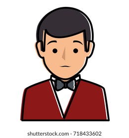 elegant businessman avatar character