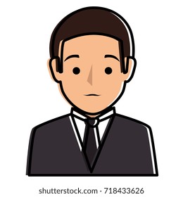 elegant businessman avatar character