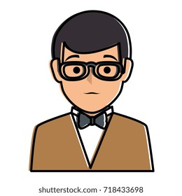 elegant businessman avatar character