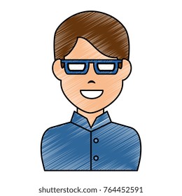 elegant businessman avatar character