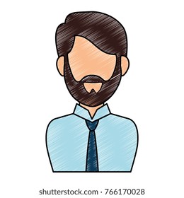 elegant businessman avatar character