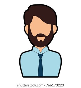 elegant businessman avatar character