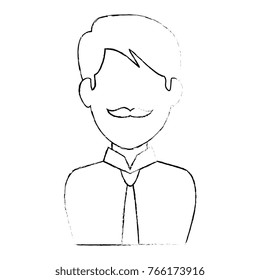 elegant businessman avatar character
