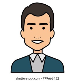 elegant businessman avatar character