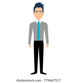 elegant businessman avatar character