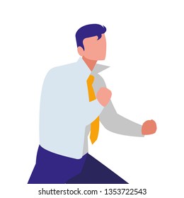 elegant businessman celebrating character