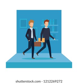 elegant businessmen in the workplace