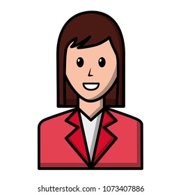 elegant businesswoman avatar character