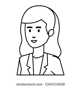 elegant businesswoman avatar character