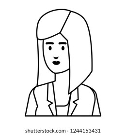 elegant businesswoman avatar character
