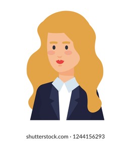 elegant businesswoman avatar character