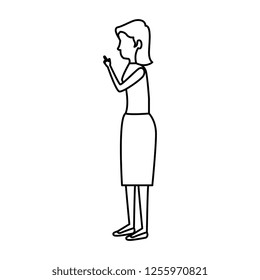 elegant businesswoman avatar character