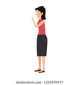 elegant businesswoman avatar character