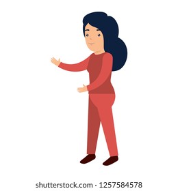 elegant businesswoman avatar character