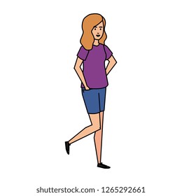 elegant businesswoman avatar character