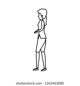 elegant businesswoman avatar character