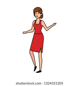 elegant businesswoman avatar character