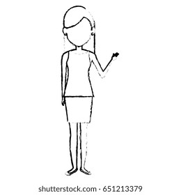 elegant businesswoman avatar character