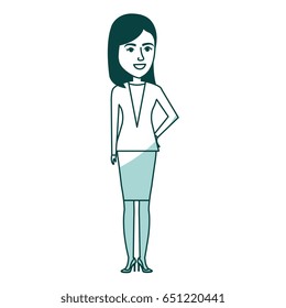 elegant businesswoman avatar character