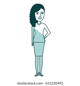 elegant businesswoman avatar character