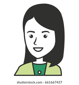 elegant businesswoman avatar character