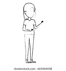 elegant businesswoman avatar character