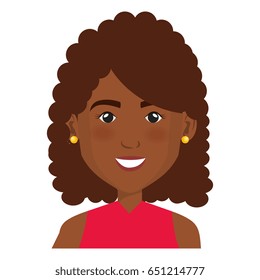 elegant businesswoman black avatar character