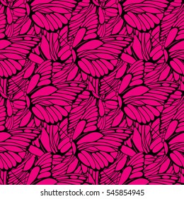 Elegant butterflies seamless pattern