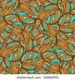 Elegant butterflies seamless pattern, zen art, ornate
