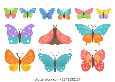Elegante borboleta em voo sobre primavera prado fauna ilustração vida selvagem asas graciosas ao ar livre brilhante colorido design jardim verão beleza natural pacífica arte coleção mosca


