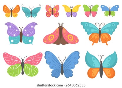 Elegante borboleta em voo sobre primavera prado fauna ilustração vida selvagem asas graciosas ao ar livre brilhante colorido design jardim verão beleza natural pacífica arte coleção mosca


