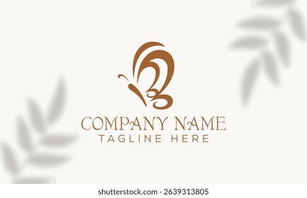 Elegant Butterfly Logo Design for Beauty and Wellness Brands