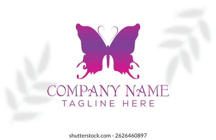Elegant Butterfly Logo Design for Luxury Brands