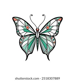 Elegant Butterfly Silhouette for Luxury Beauty Brand Logo, vector, design