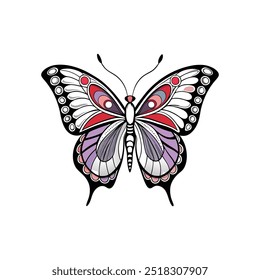 Elegant Butterfly Silhouette for Luxury Beauty Brand Logo, vector, design