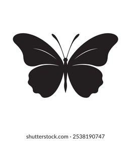 Elegant Butterfly Silhouette Vector Design