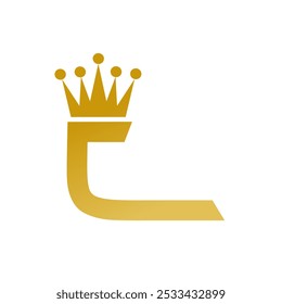 The elegant C letter logo design with a golden crown symbolizes authority, luxury, and prestige. Ideal for branding, corporate identity, or high-end products.