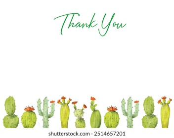 Elegant cactus thank you cards for engagement, Thank you notes for thank you notes, Succulent thank you gifts.