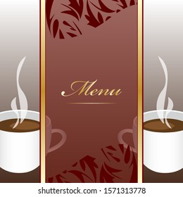 Elegant Cafe menu background design  