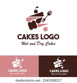 Elegant Cake Logo Design for Bakery and Cafe Branding, Cake logo, Bakery logo, log for cakes