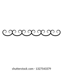 Elegant calligraphic border design 