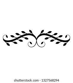 Elegant calligraphic border icon 