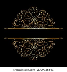Elegante kalligraphische dekorative Rahmenelemente