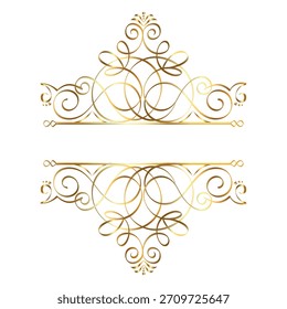 Elegante kalligraphische dekorative Rahmenelemente