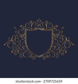 Elegante kalligraphische dekorative Rahmenelemente