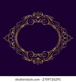 Elegante kalligraphische dekorative Rahmenelemente