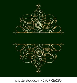 Elegante kalligraphische dekorative Rahmenelemente