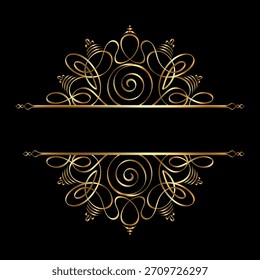 Elegante kalligraphische dekorative Rahmenelemente