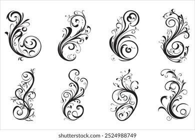 "Elegant Calligraphy Decorative Symbol Vectors,"