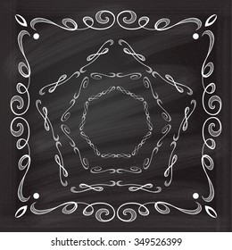 Elegant calligraphy frames set for your design